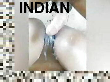 Desi Indian girl and long cock both have amazing orgasms