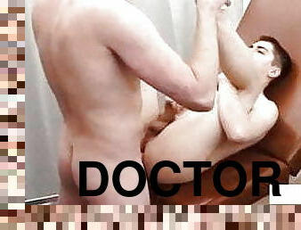 Doctor and Patient kiss,  touch,  fuck and masturbate