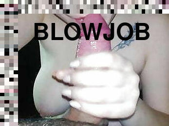 Beautiful Blonde Passionate Blowjob and Cum in Mouth POV 