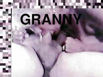 Granny swallow cum 