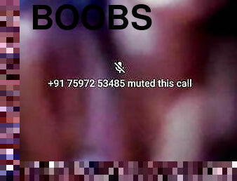 Girl showing boobs during vedio call