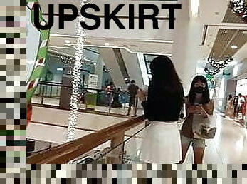 Ms Singapore CANTIK Upskirt White Thin Girl