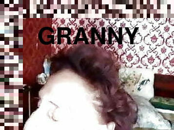 Very old granny gets cum in mouth