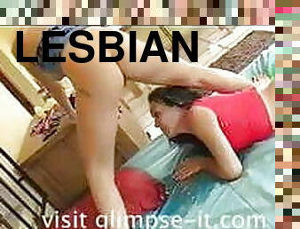 Piss Glimpse lesbian couple