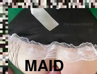 Slutty hotel maid loves my dripping pre cum