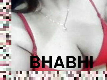 Desi Sexy Bhabhi in Red Bra