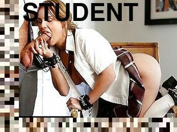 NewSensations - Tied Up Slutty Teen Natalie Knight BDSM Deepthroat After Class