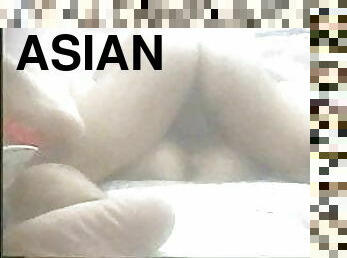 POV my asian wife pussy fuck by my friend cock and creampie 