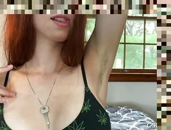 My First Hairy Armpit Fetish Video - Worship My Armpit with Hair - FemDom Armpit Porn