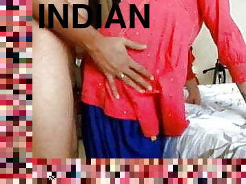 Real Homemade Indian maid fucks with young boy