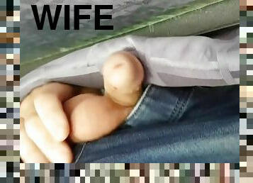 Wife's BFF Husband Likes to Secretly Play with my dick and balls - part 1 of 2
