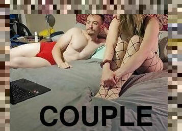 Exhibitionist Web Cam Couple Making Strangers Cum - Behind The Scenes AliceWeaver
