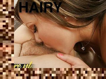 Horny 20 Year Old Loves Eating Hairy Granny Pussy!