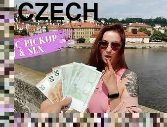 Czech Public Pickup Redhead Russian Tourist and Public BJ & Sex LeoKleo