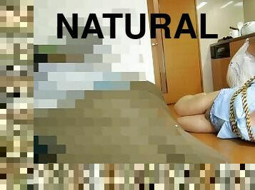 ?????????natural pantyhose???????????japanese crossdresser selfbondage