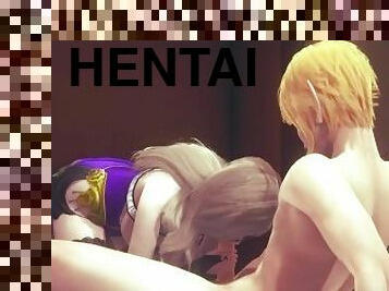 Genshin Impact Hentai 3D - POV Lisa boobjob suck and fucked