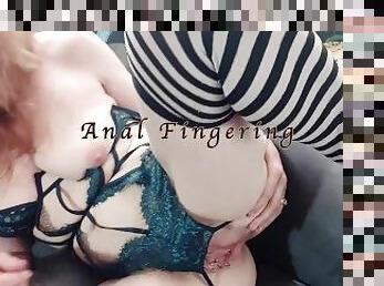 Pierced Redhead Goth slut fingers her tight ass waiting to be anal fucked by you - TheGoddessLust