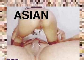 Try Not Cum Compilation - Asian Teen Hotwife Ass Fuck and Creampie #1