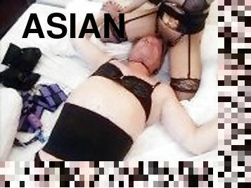 asiatisk, transvestit, hardcore, bdsm, slave, ladyboy, smerte, fillipinsk, dominans