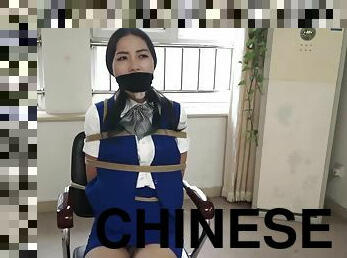 Chinese Bondage - Chair Tied & Gagged