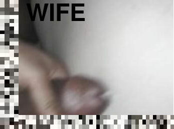 BBC Cumming on white wifes ass