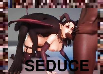 Succub seduced Werewolf and Boy  Big Cock monster  3D Porn WildLife  Halloween cartoon