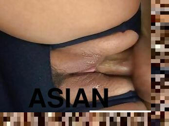 Asian School Girl Loves Getting Cream Pied