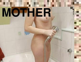 My Stepmother Was Brushing her teeth and Suddenly Undressed and Went into the Shower in front of Me.