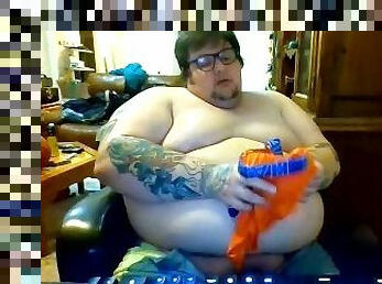 Fat Boy Webcam Jack Off on Underwear Shorts ????????