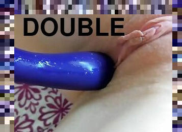 DOUBLE TOY LOUD ORGASM - Internal Vibrator + Magic Wand gives me huge screaming orgasm