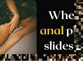 When anal plug slides in - Erotic audio story of submissive girl hungry for cock worship