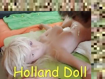 03 Holland Doll Duke Hunter Stone - Duke Slurps and Licks His Own Cum of The Sillicone Holland Doll