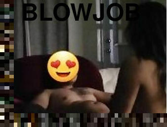 we start doggy style, and she ends with a blowjob and handjob