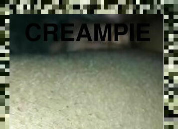 White crackhead gets creampie