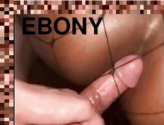 Ebony  Anal  Cumshot