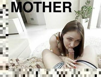 - Son, stop jerking off, better take up your stepmother's pussy "Mommy teaches stepson to fuck