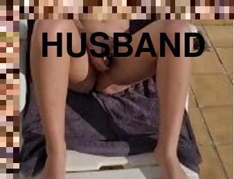 Husband finds his masturbating wife from hotel balcony
