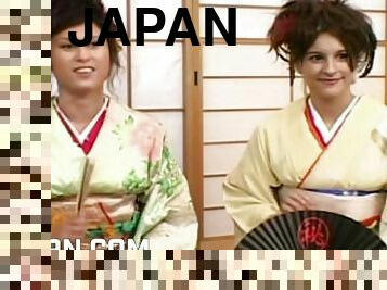 Fake european geishas want japaneses dicks to fuck their wet pussies