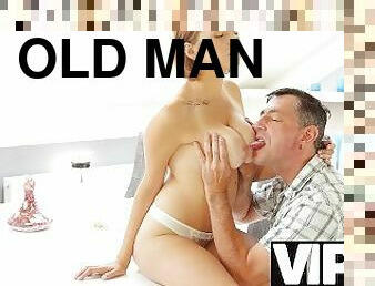 OLD4K. Girl from Russia Marina Visconti is penetrated by the old man