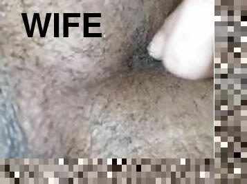Wife babe loves to finger husbands  ass