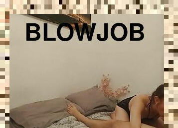 Sideview Blowjob Facial On Cam
