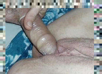 Rubbin that clit while I ram my dick in a thick milfs pussy