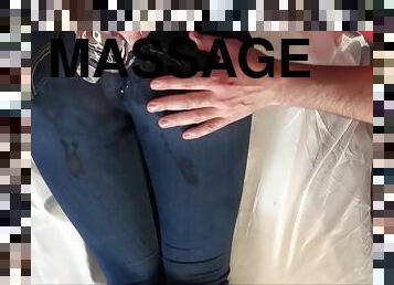 Omg! He Ruined My Jeans. Pov Ass Massage Finger Jeans Fetish