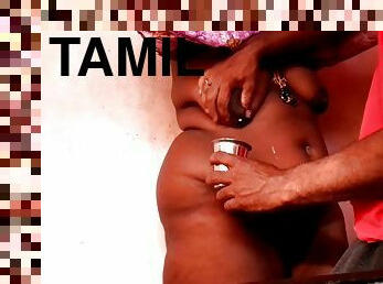 Tamil Cute Wife Big Boobs Pressing