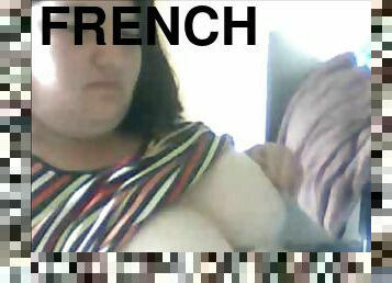 Clementine french bbw shows tits