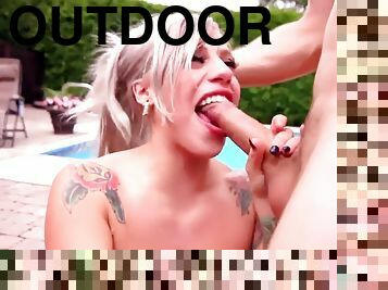 Summer Sex In The Great Outdoors - Sassy Meli, Amy Lee Richards And Gabriel Clark
