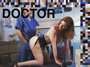 Gorgeous big tit damsel gets nailed by her horny doctor