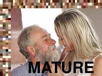 OLD4K. Handsome old dad satisfies winsome mistress in..