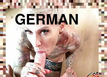 GERMAN SCOUT - SEDUCE TATTOO housewife CAT COX TO ASS FUCKING AT CASTING