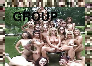 Group Plays At The Miss Nude USA Contest